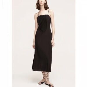 Rebecca Taylor Black Midi Dress